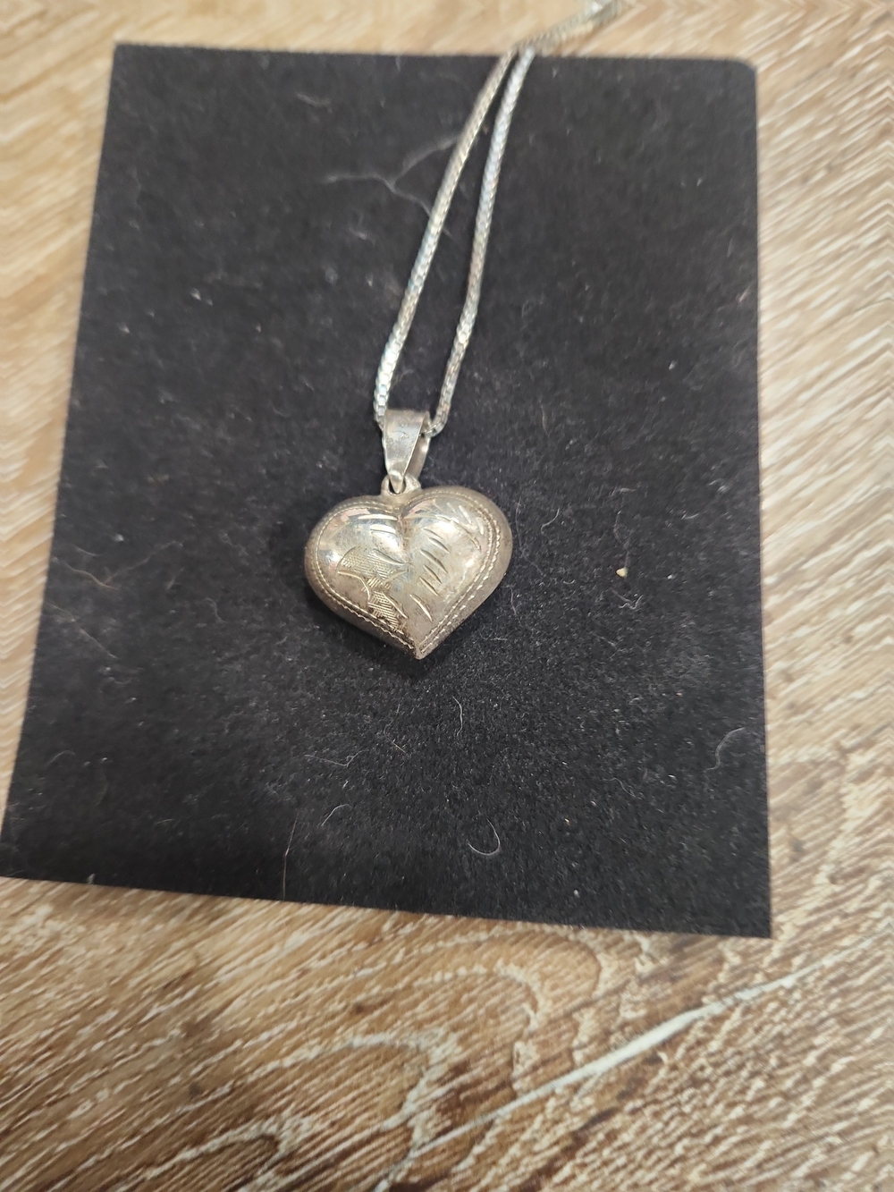 Sterling Silver Heart Locket Necklace - Silver